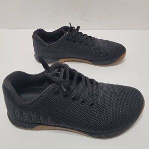 NOBULL Black/Gum Canvas Workout Trainer Shoes - Mens 7.5/Womens 9 (40.5 EUR)